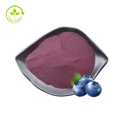 Pó natural puro do sabor do mirtilo da anticianina 25% do pó do fruto do extrato do mirtilo