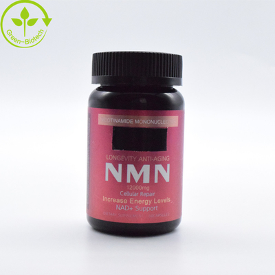 OEM Customizado Proprietário NMN em pó de grau alimentar 99% NMN cápsulas Suplementos
