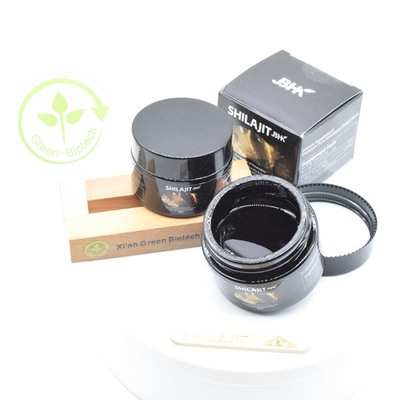 Fornecimento de fábrica Extracto vegetal puro Resina de Shilajit rica em 50% de ácido fulvíco