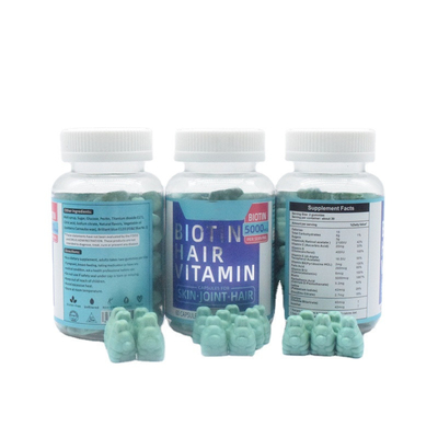 Urso Gummies Dl sem glúten Alpha Tocopheryl Acetate do crescimento do cabelo 5000MCG