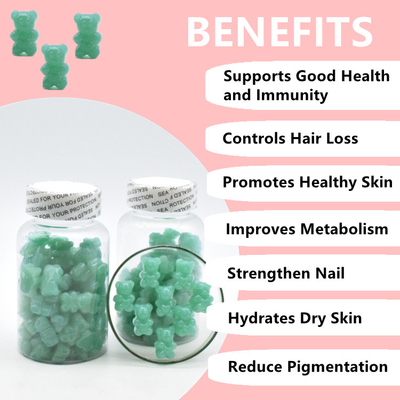A vitamina saudável da biotina do urso de Gummies do produto do cuidado suplementa para o crescimento do cabelo