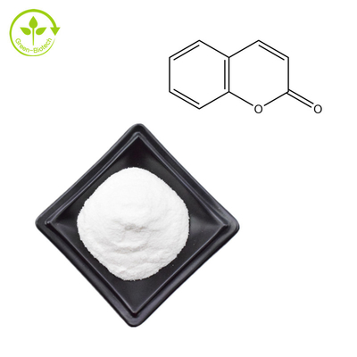 Pó natural da cumarina dos extratos 99% da planta de CAS 91-64-5 para a bebida do alimento
