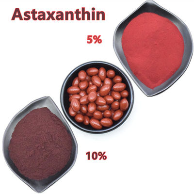 Pó natural puro 1% - 10% do Astaxanthin do extrato do Pluvialis de Haematococcus