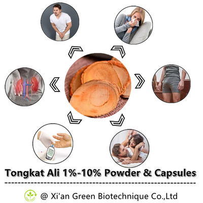 Vigor &amp; energia orgânicos de Tongkat Ali Capsules Eurycoma Longifolia Tongkat Ali Root Extract Capsules Supports
