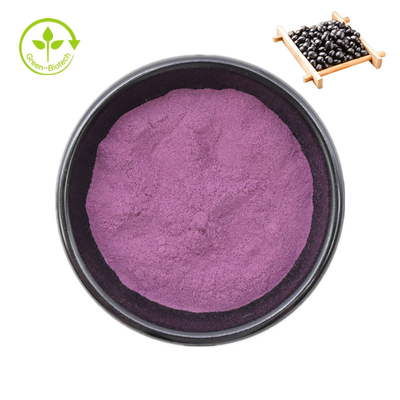 Fornecimento de fábrica Pó de casca de feijão preto Aparência Pó fino roxo escuro Especificação 99% Ingredientes