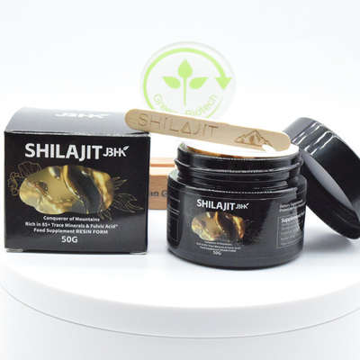 Plantas naturais puras extraem resina de shilajit com ácido fulvico rico proveniente do Himalaia
