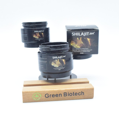 A fábrica fornece resina natural de shilajit puro a granel com ácido fulvico