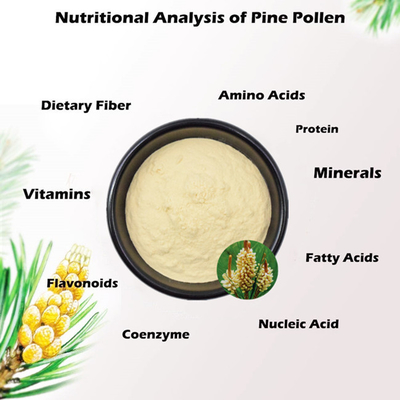Fornecer pó de extrato de pólen de pinho natural a granel para uso cosmético