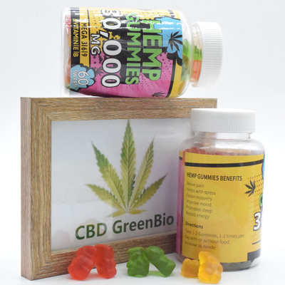 25mg ansiedade larga do espectro CBD Gummies que libera o prêmio orgânico