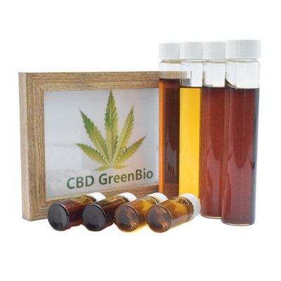 O espectro completo cru de consumo de CBD lubrifica oralmente a dor da liberação da matéria prima de CBD