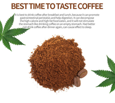 Pó não GMO sem glúten THC do café instantâneo do extrato CBD do cânhamo livre