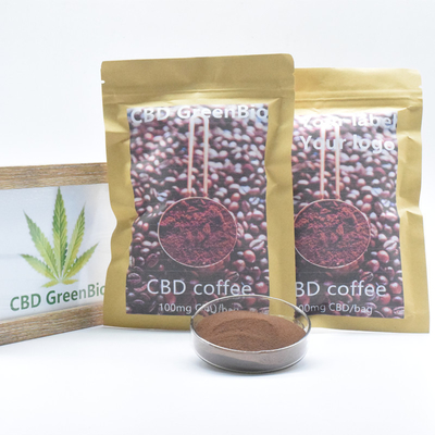 Pó não GMO sem glúten THC do café instantâneo do extrato CBD do cânhamo livre