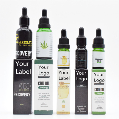 Óleo largo THC do espectro CBD do ODM do OEM livre para o cuidado saudável 500mg 1000mg