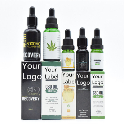 Óleo largo THC do espectro CBD do ODM do OEM livre para o cuidado saudável 500mg 1000mg