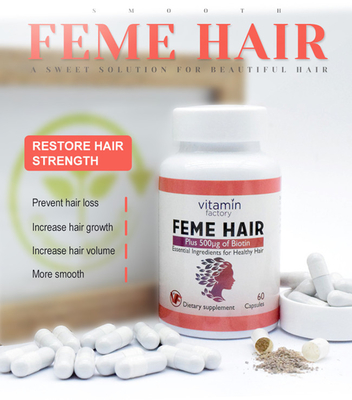 Cápsulas superiores da biotina do suplemento à biotina para o produto dos cuidados médicos da pele do prego do cabelo