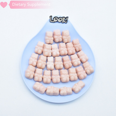 A saúde do colagênio da biotina da marca própria suplementa o colagênio Gummies do urso da pele dos pregos do cabelo