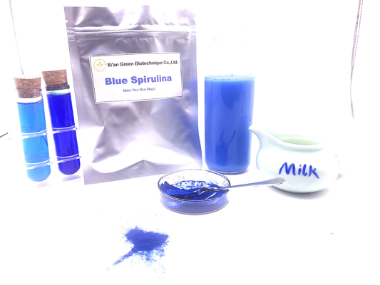 O Phycocyanin azul natural puro de Spirulina das colorações de alimento do ISO pulveriza o valor E18