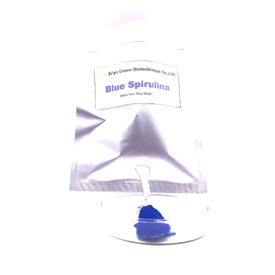 pó azul puro de 0.1g/1000ml Spirulina para os batidos E6 que promovem o sistema imunitário