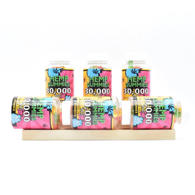 Produto comestível gomoso 60 Gummies da dor da liberação 25mg do cânhamo CBD do PBF pela garrafa